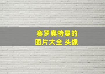 赛罗奥特曼的图片大全 头像